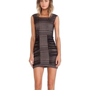BCBGMAXAZRIA Dell Mini Dress in Black Size XXS